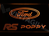 FREE Ford RS Poppy LED Sign - Orange - TheLedHeroes