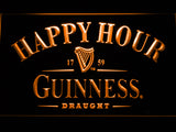 FREE Guinness Draught Happy Hour LED Sign - Orange - TheLedHeroes