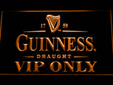 FREE Guinness Draught VIP Only LED Sign - Orange - TheLedHeroes