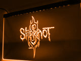FREE Slipknot Band Logo Rock n Roll LED Sign - Orange - TheLedHeroes