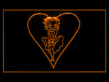 Betty Boop 2 LED Sign - Orange - TheLedHeroes