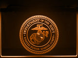 FREE United States Marine Corps LED Sign - Orange - TheLedHeroes
