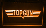 FREE Top Gun Movie Logo Bar Decor LED Sign - Orange - TheLedHeroes