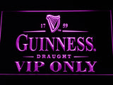FREE Guinness Draught VIP Only LED Sign - Purple - TheLedHeroes