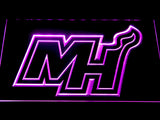 FREE Miami Heat 2 LED Sign - Purple - TheLedHeroes