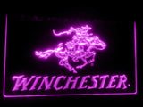 FREE Winchester Firearms Gun Logo LED Sign - Purple - TheLedHeroes