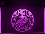 FREE United States Marine Corps LED Sign - Purple - TheLedHeroes