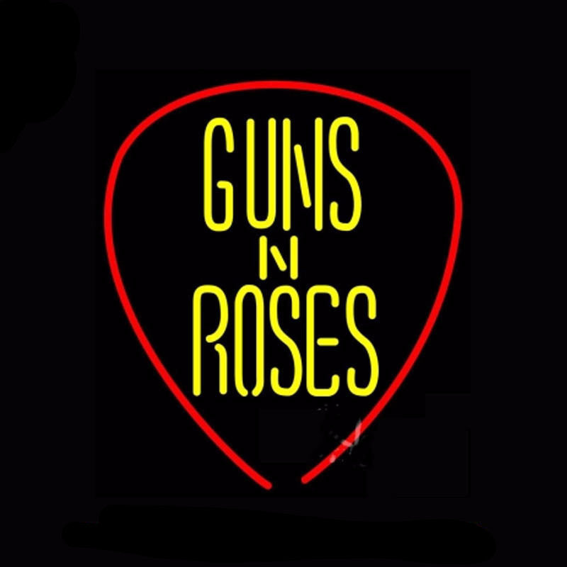 Guns N Roses Neon Bulbs Sign 25x22 -  - TheLedHeroes
