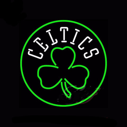 Boston Celtics Neon Bulbs Sign 17x17 -  - TheLedHeroes