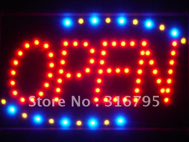 Red OPEN Classic LED Business Sign -  - TheLedHeroes
