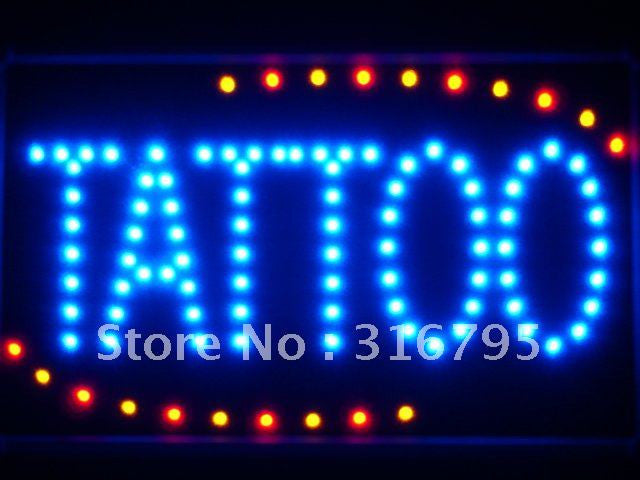Tattoo Ship OPEN LED Business Sign -  - TheLedHeroes