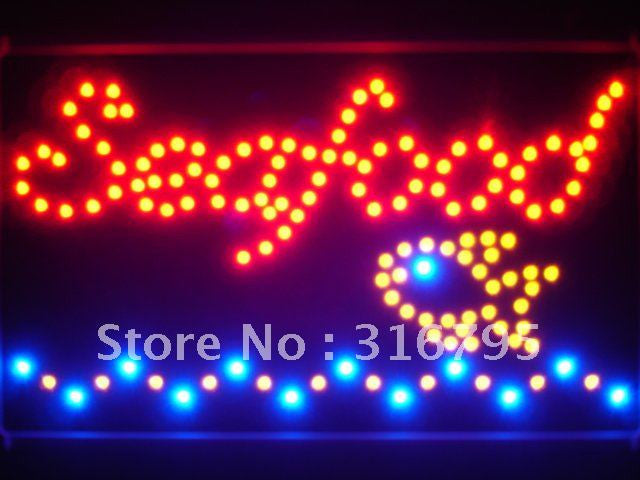 Seafood Restaurant Led Sign WhiteBoard -  - TheLedHeroes