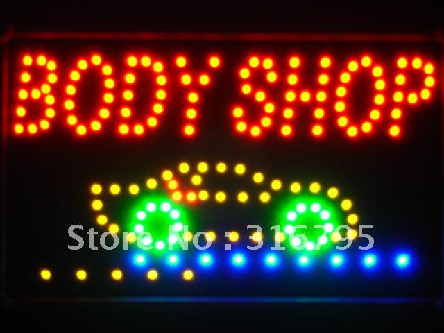 Body Shop Car LED Sign -  - TheLedHeroes