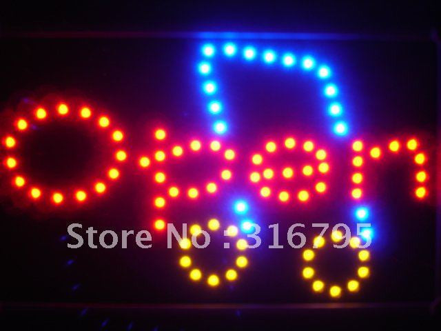 OPEN Music Note LED Sign WhiteBoard -  - TheLedHeroes