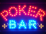 Poker Bar Room Casino LED Sign WhiteBoard -  - TheLedHeroes