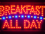 Breakfast All Day Led Sign WhiteBoard -  - TheLedHeroes