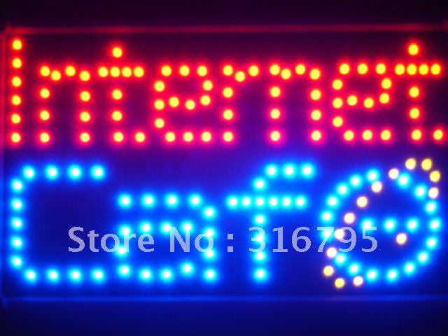 Internet Cafe Bar LED Business Sign -  - TheLedHeroes