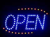 Blue OPEN Classic LED Business Sign 16