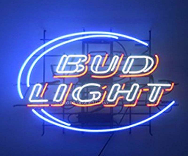 Bud Light Blue Neon Bulbs Sign 17x14 -  - TheLedHeroes