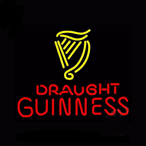 Guinness Draught Glass Beer Neon Bulbs Sign 24x20 -  - TheLedHeroes