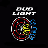 Bud Light Dart Glass Neon Bulbs Sign 24x31 -  - TheLedHeroes