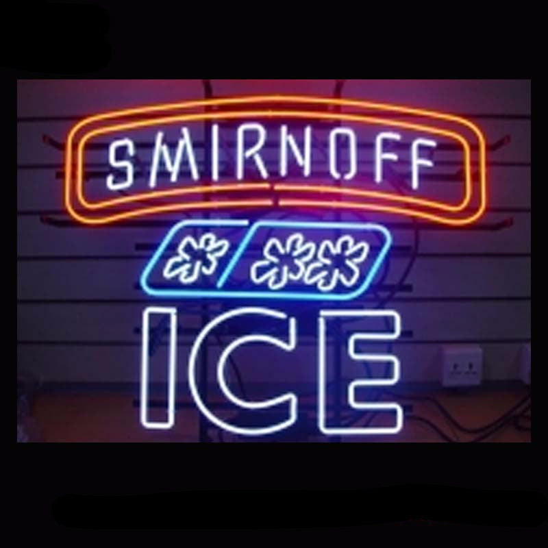 Smirnoff ICE Beer Bar Neon Bulbs Sign 24x24 -  - TheLedHeroes
