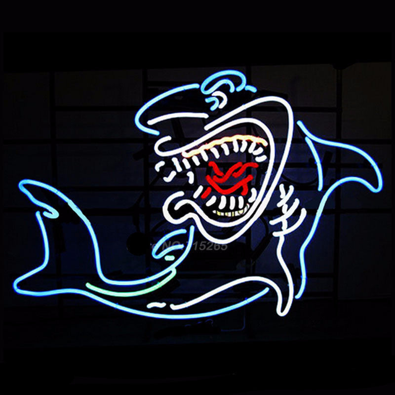 Shark Handcrafted Neon Bulbs Sign 19x15 -  - TheLedHeroes