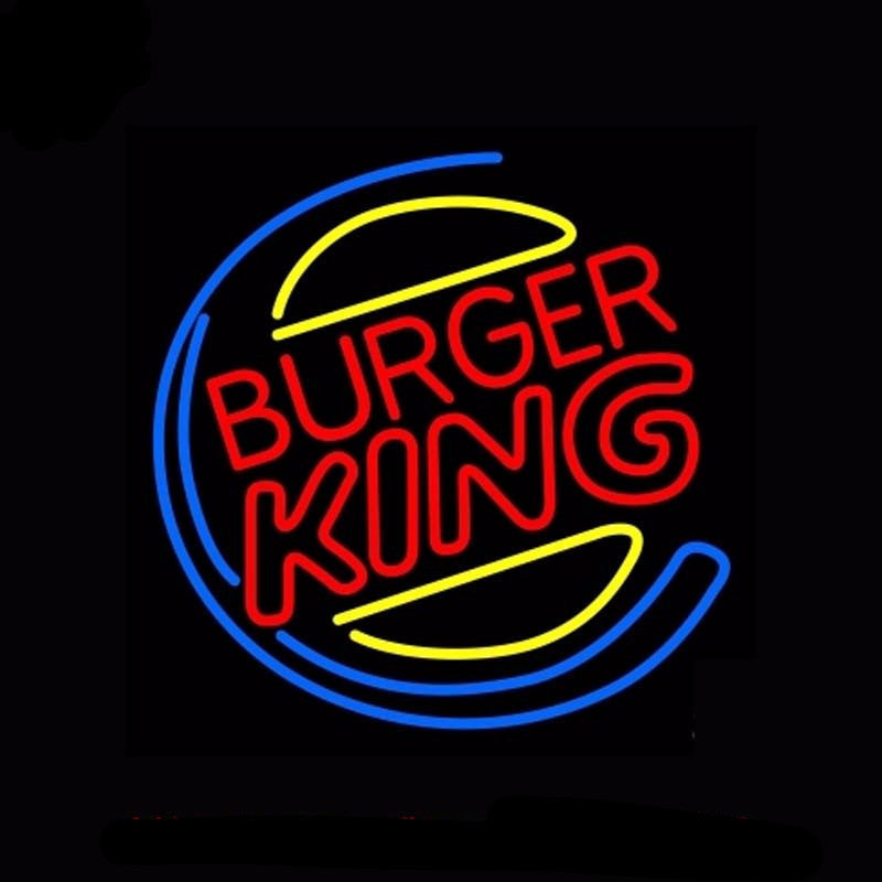 Burger King Neon Bulbs Sign 17x17 -  - TheLedHeroes
