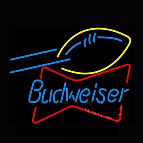 Budweiser Football Neon Bulbs Sign 20x24 -  - TheLedHeroes