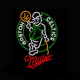 Boston Celtics Miller Neon Bulbs Sign 31x24 -  - TheLedHeroes