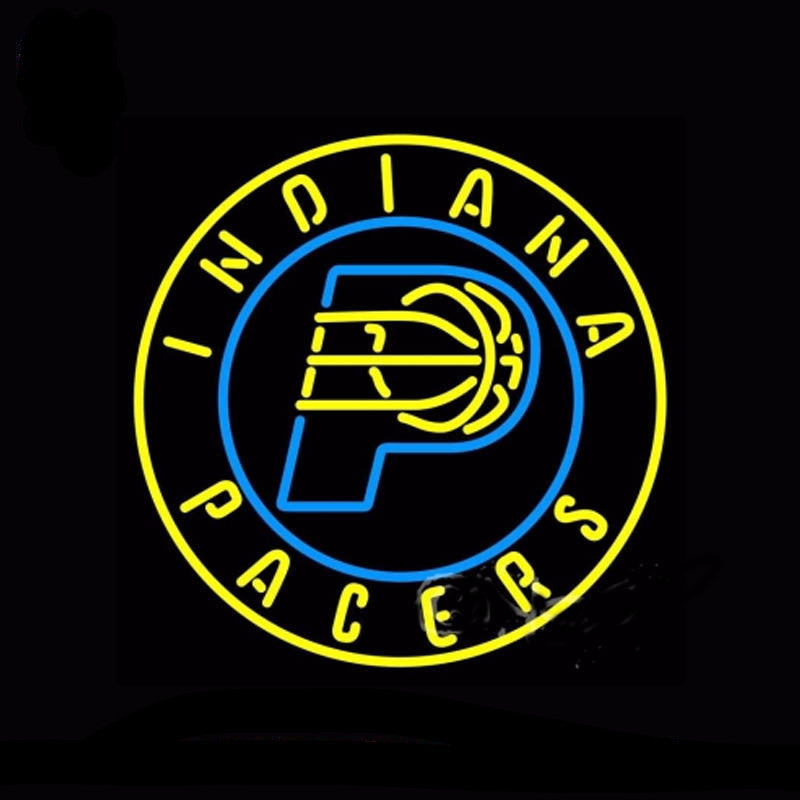 Indiana Pacers Neon Bulbs Sign 26x26 -  - TheLedHeroes