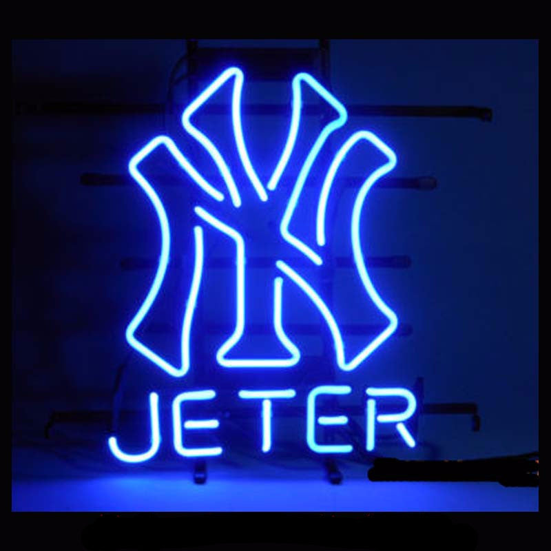 Derek Jeter NY Neon Bulbs Sign 17X14 -  - TheLedHeroes