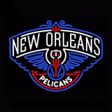 New Orleans Pelicans Neon Bulbs Sign 31x24 -  - TheLedHeroes