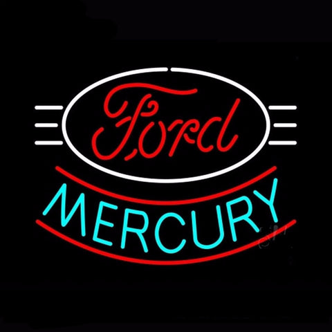 Ford Mercury Neon Bulbs Sign 17x14 -  - TheLedHeroes