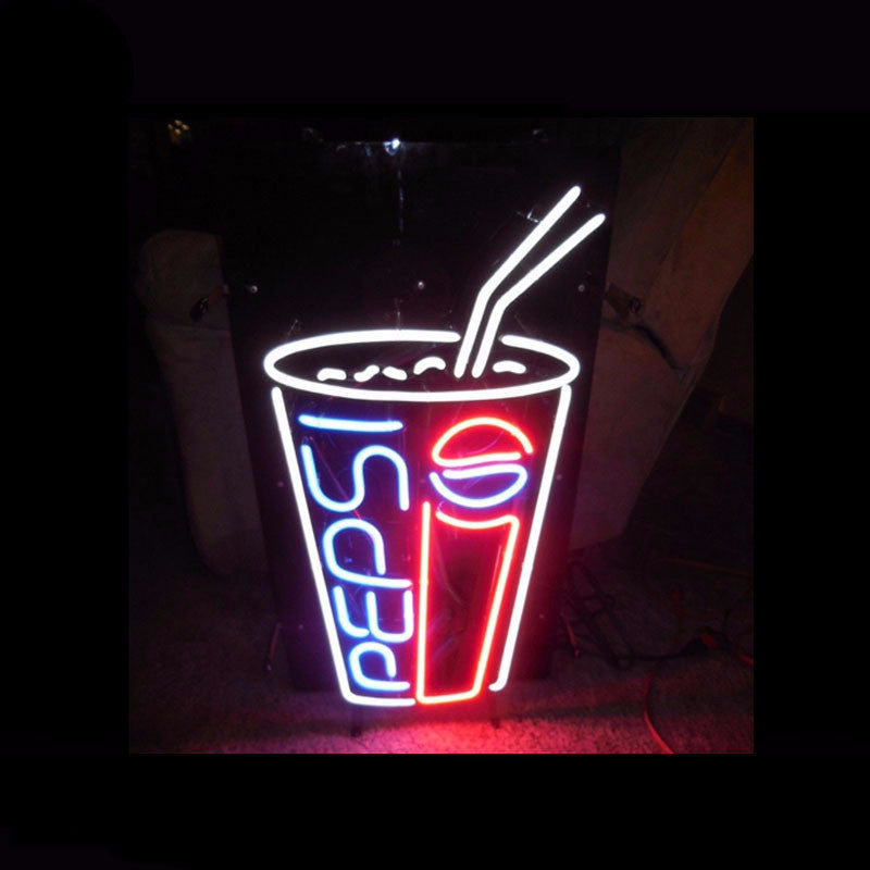 Pepsi Glass Neon Bulbs Sign  17x14 -  - TheLedHeroes