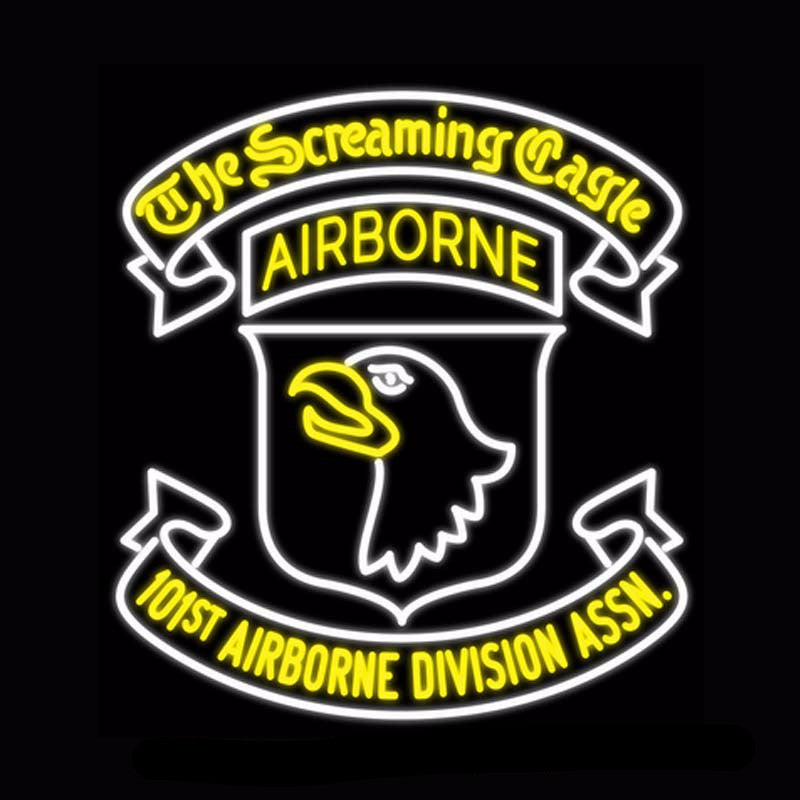 101st Airborne Division Neon Bulbs Sign 28x26 -  - TheLedHeroes