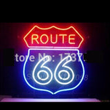 Route 66 Garage Neon Bulbs Sign 19x15" -  - TheLedHeroes