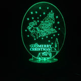 Merry Christmas Jingle Bells Santa Claus 3D LED LAMP -  - TheLedHeroes