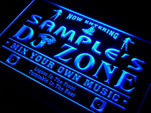 DJ Zone Music Name Personalized Custom LED Sign -  - TheLedHeroes