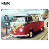 Vintage VW Bus Wall Sign -  - TheLedHeroes