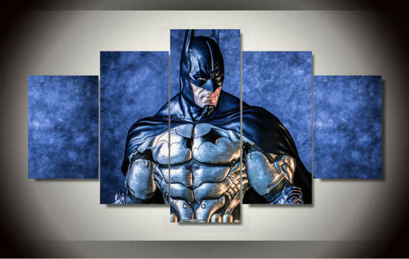 Batman DC 5 Pcs Wall Canvas -  - TheLedHeroes