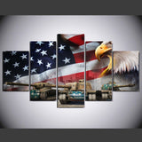 American eagle army 5 Pcs Wall Canvas -  - TheLedHeroes