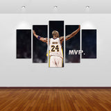 Basket-ball Kobe Bryant 5 Pcs Wall Canvas -  - TheLedHeroes