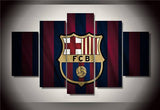 FC Barcelona 5 Pcs Wall Canvas -  - TheLedHeroes