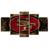 San Francisco 49ers 5 Pcs Wall Canvas -  - TheLedHeroes