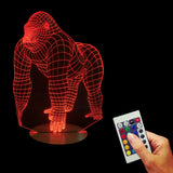 Gorilla King Kong 3D LED LAMP -  - TheLedHeroes