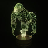 Gorilla King Kong 3D LED LAMP -  - TheLedHeroes