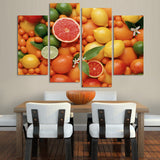 Citrus 4 Pcs Wall Canvas -  - TheLedHeroes