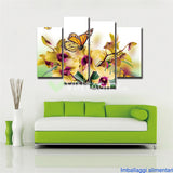 Butterfly Honeymoon 4 Pcs Wall Canvas -  - TheLedHeroes