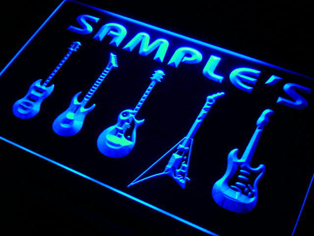 Guitar Hero Weapon Name Personalized Custom LED Sign -  - TheLedHeroes